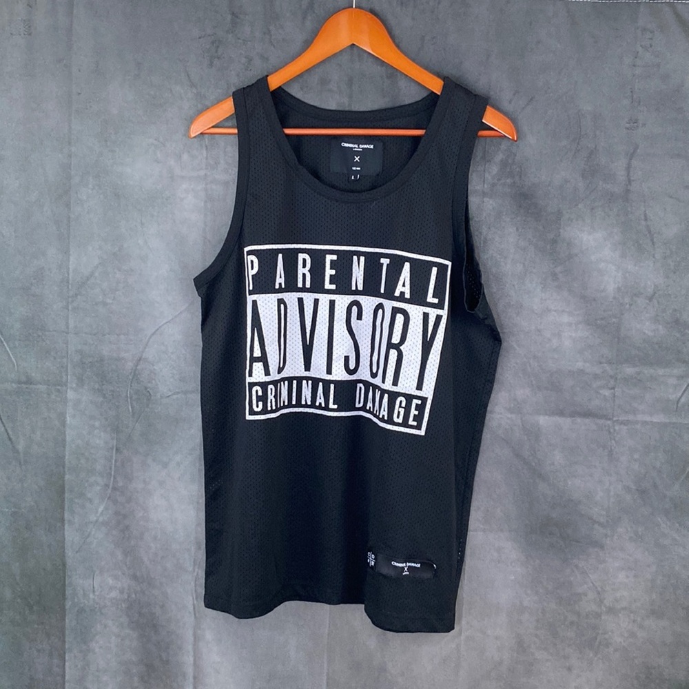 Criminal damage sleeveless shirt L